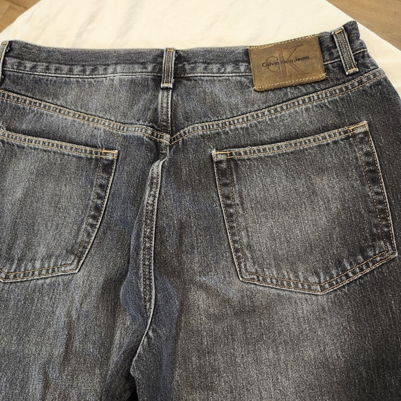 Calvin Klein Black Denim Straight Leg Jeans - Mens Size 34 - Picture 6 of 12
